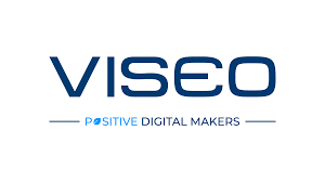 Logotipo de VISEO, una empresa de marketing digital que se especializa en soluciones creativas y positivas para el entorno digital.